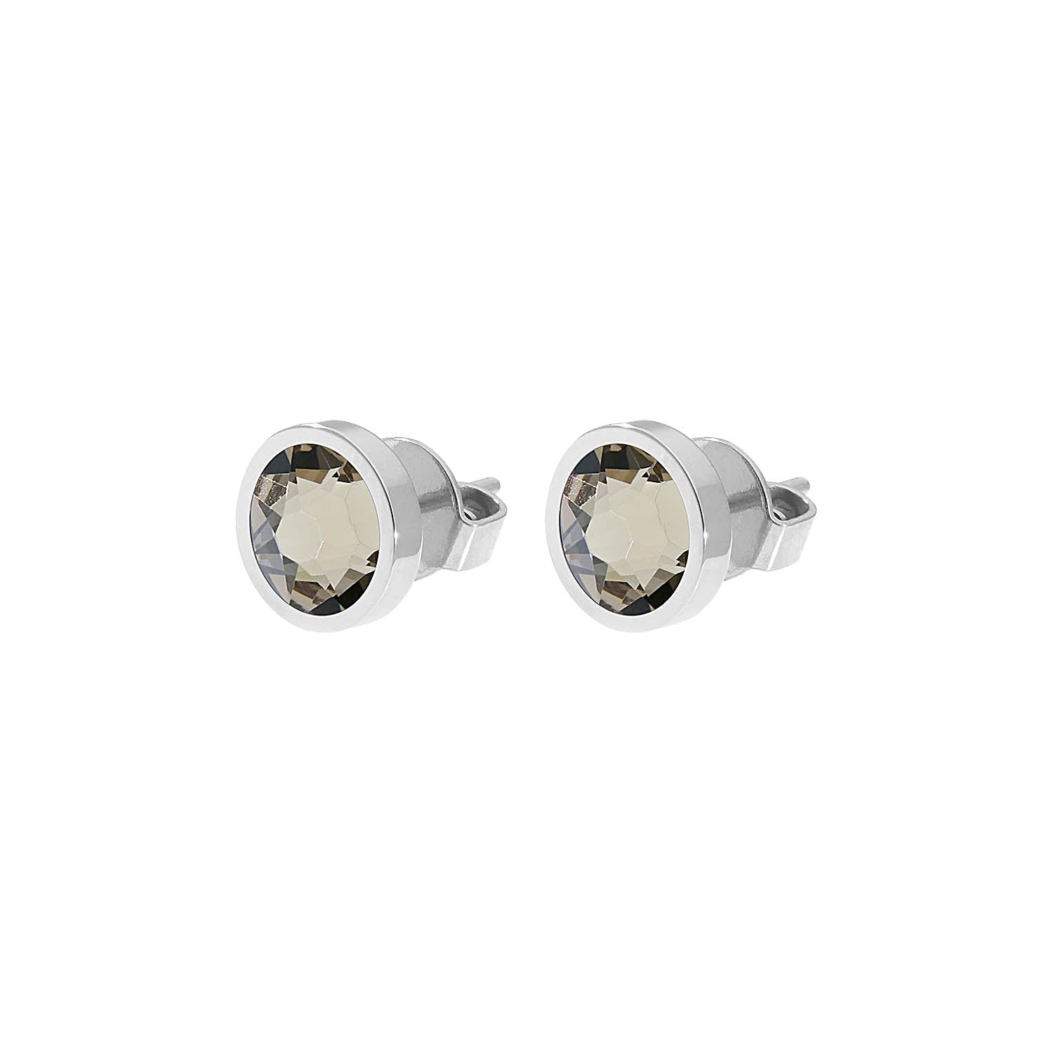 Canino Ohrstecker 9 mm - Silber Greige