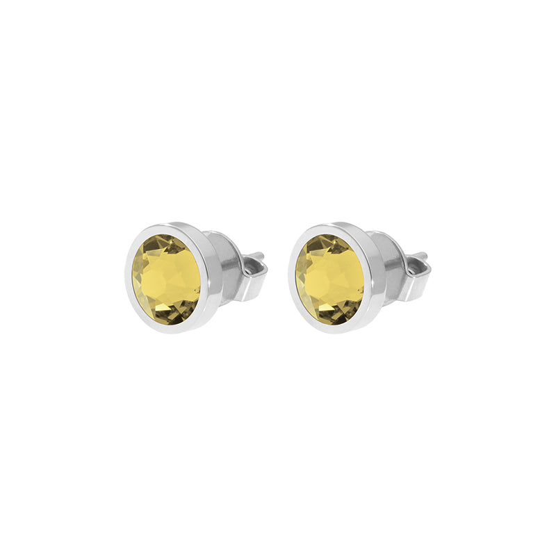 Canino Ohrstecker 9 mm - Silber Recreated Dark Jonquil