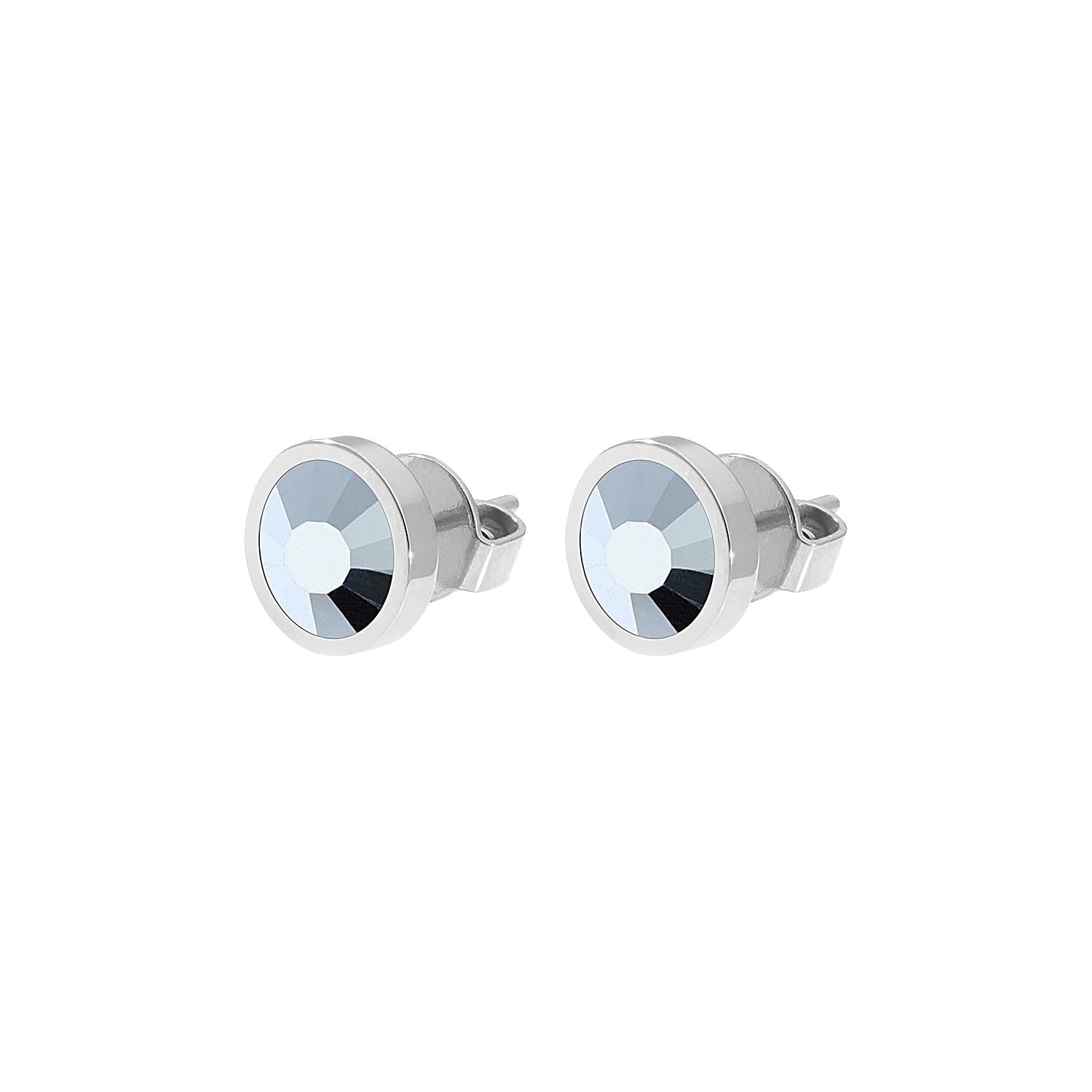 Canino Ohrstecker 9 mm - Silber crystal labrador