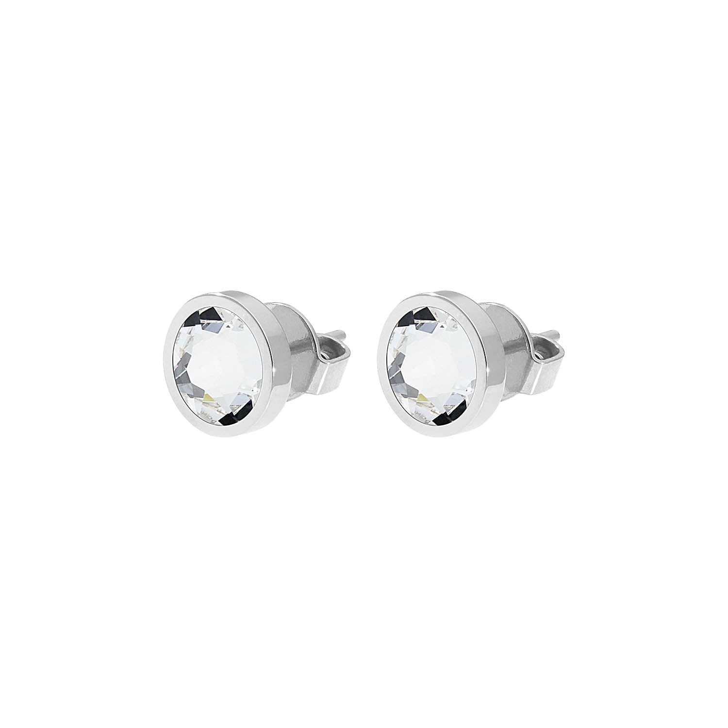 Canino Ohrstecker 9 mm - Silber crystal