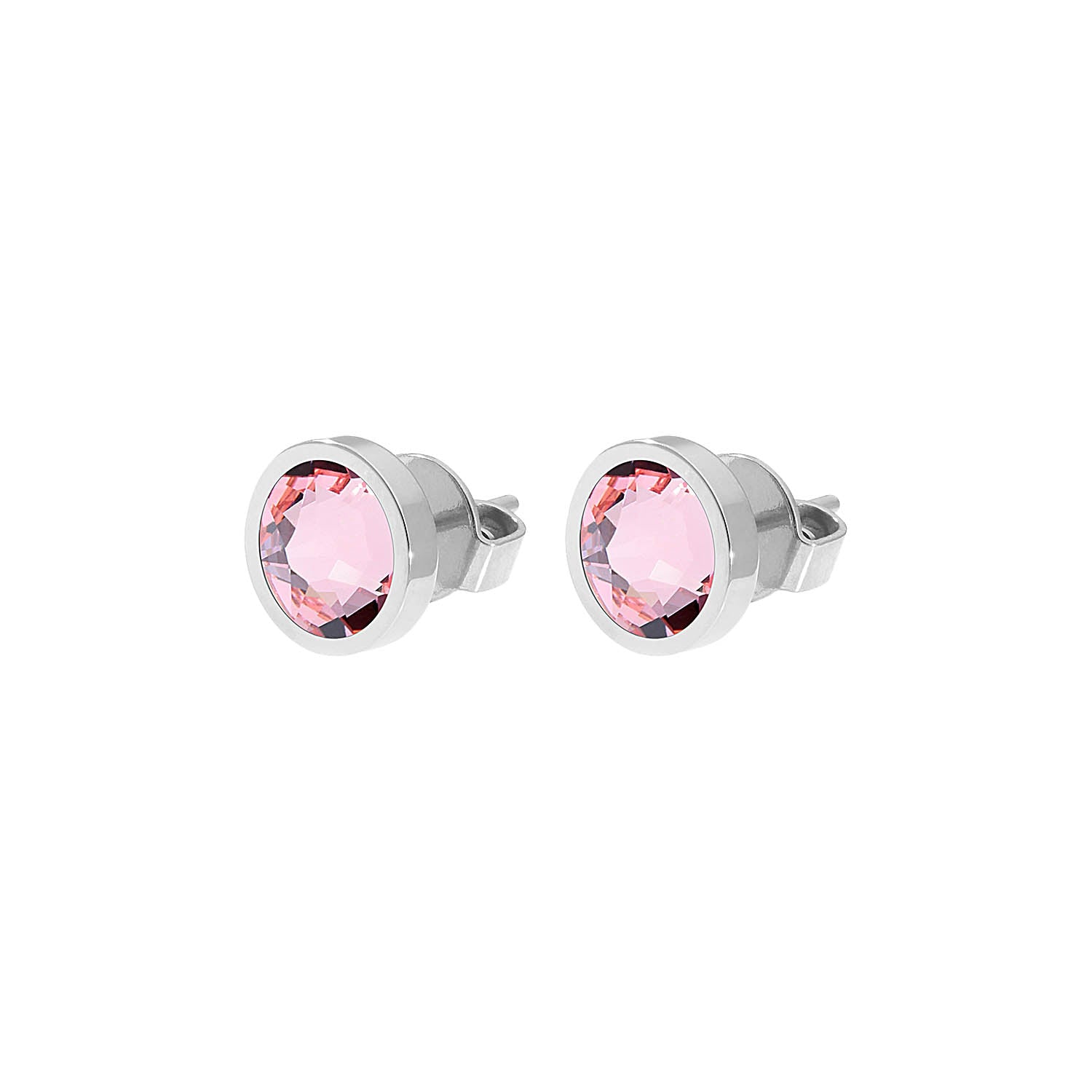 Canino Ohrstecker 9 mm - Silber Light Rose