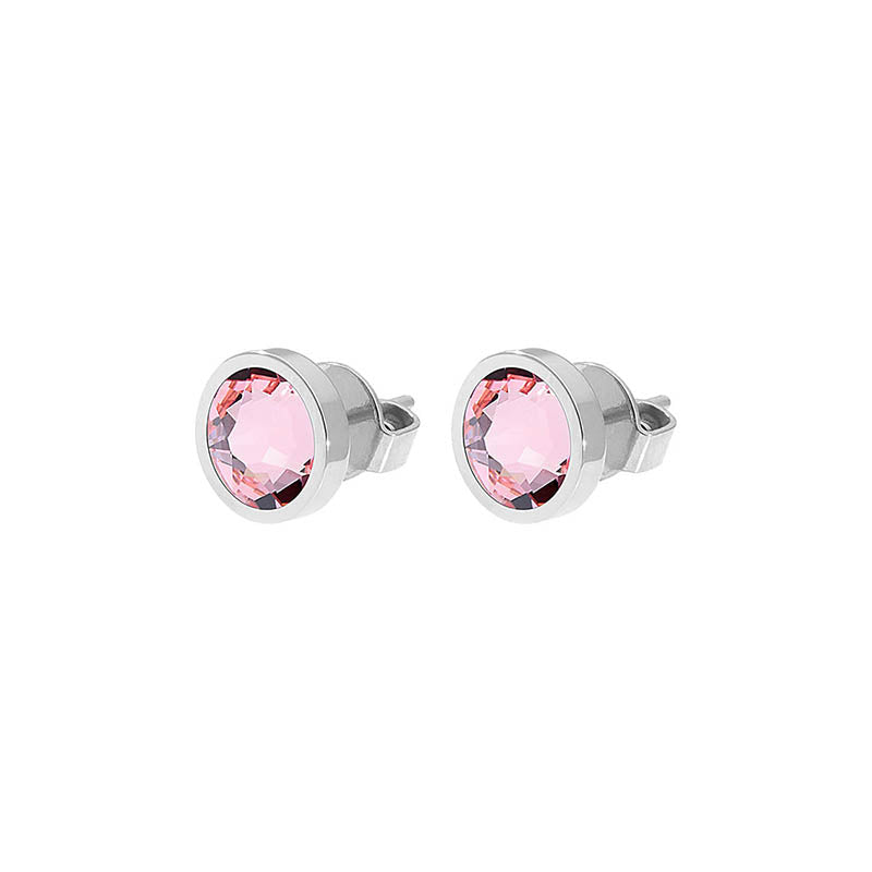 Canino Ohrstecker 9 mm - Silber Light Rose