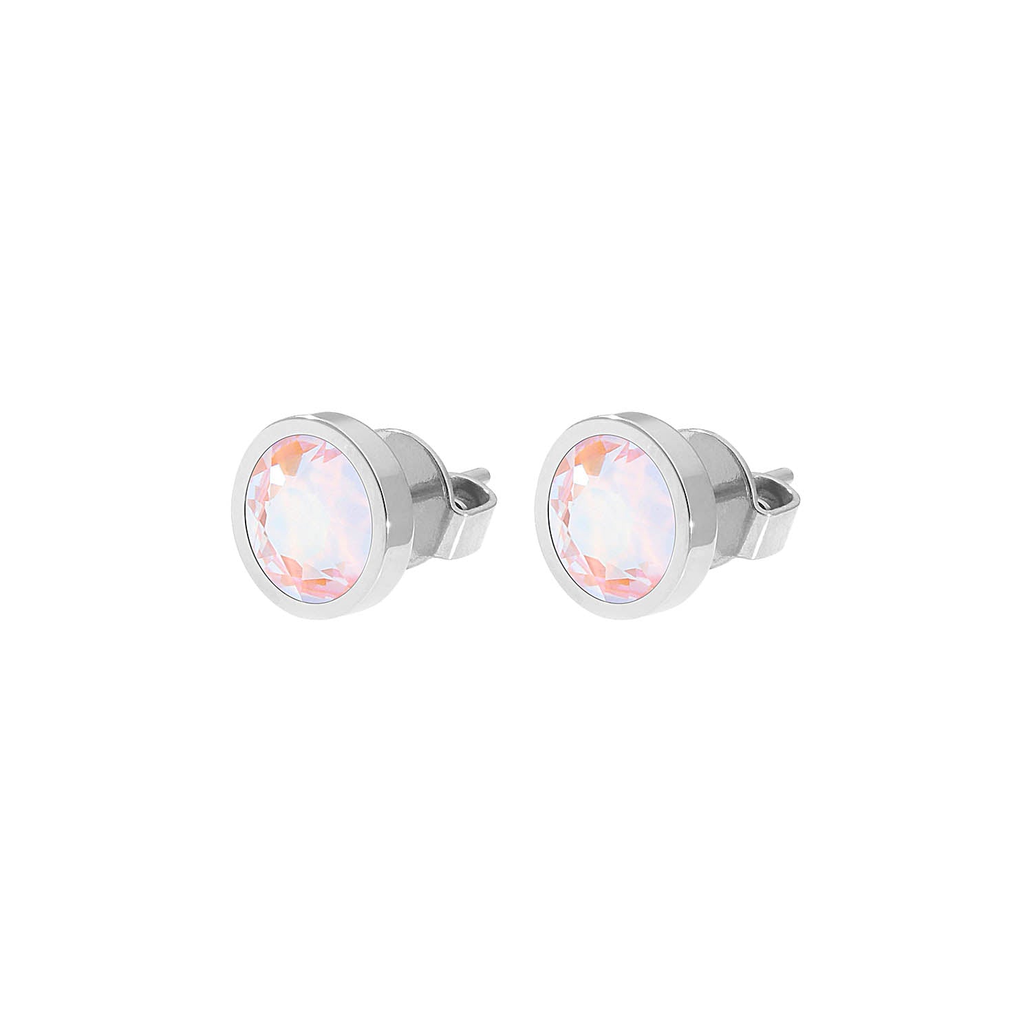 Canino Ohrstecker 9 mm - Silber dusty pink delite