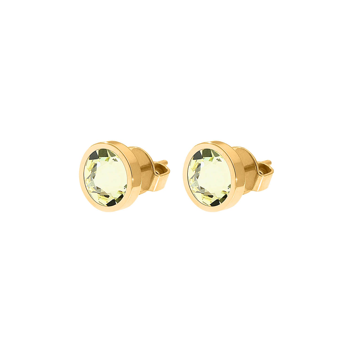 Canino Ohrstecker 9 mm - Gold Jonquil