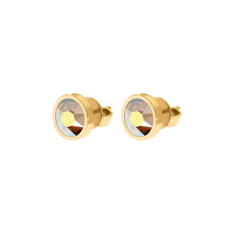 Canino Ohrstecker 9 mm - Gold metallic sunshine