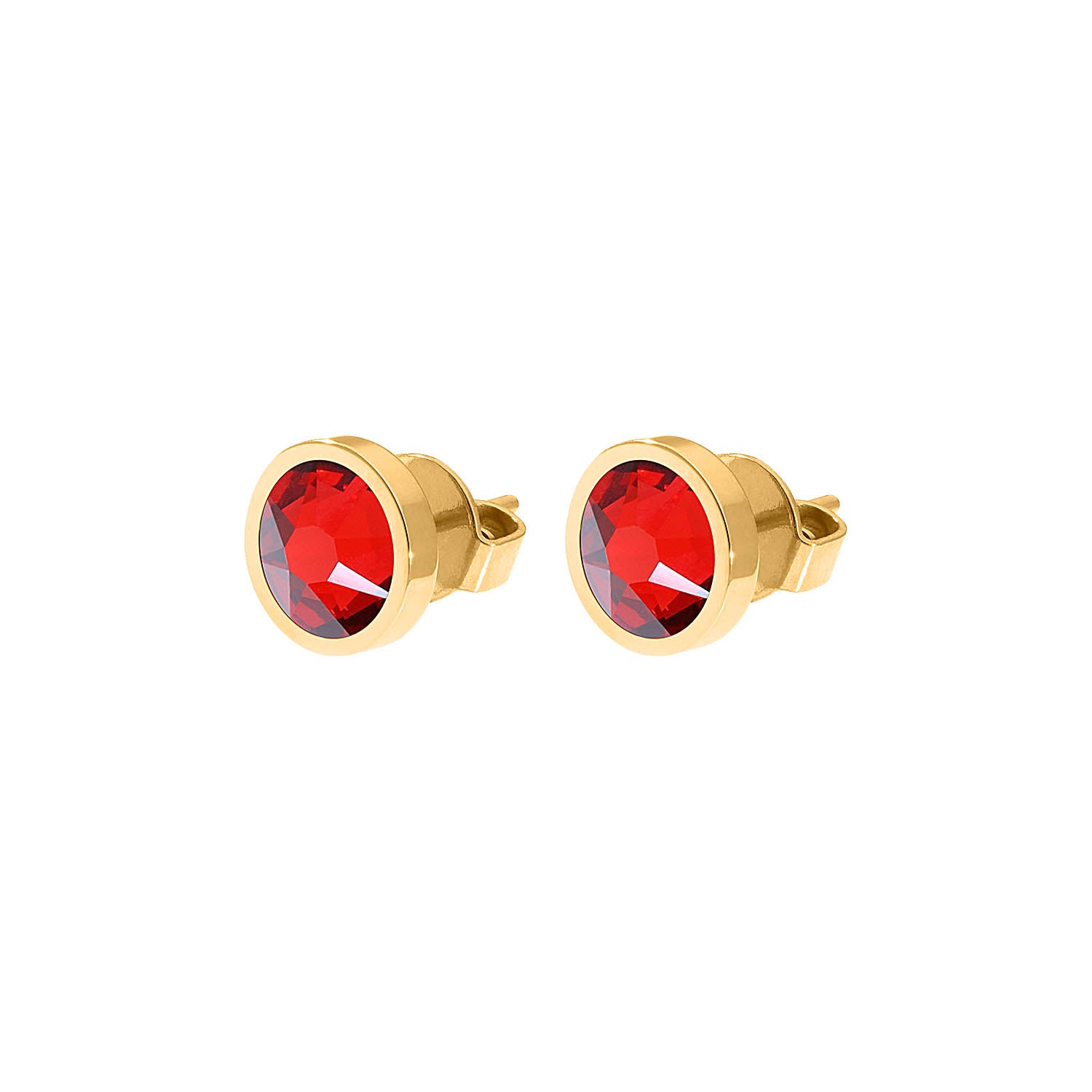 Canino Ohrstecker 9 mm - Gold scarlet