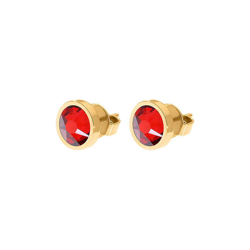 Canino Ohrstecker 9 mm - Gold scarlet