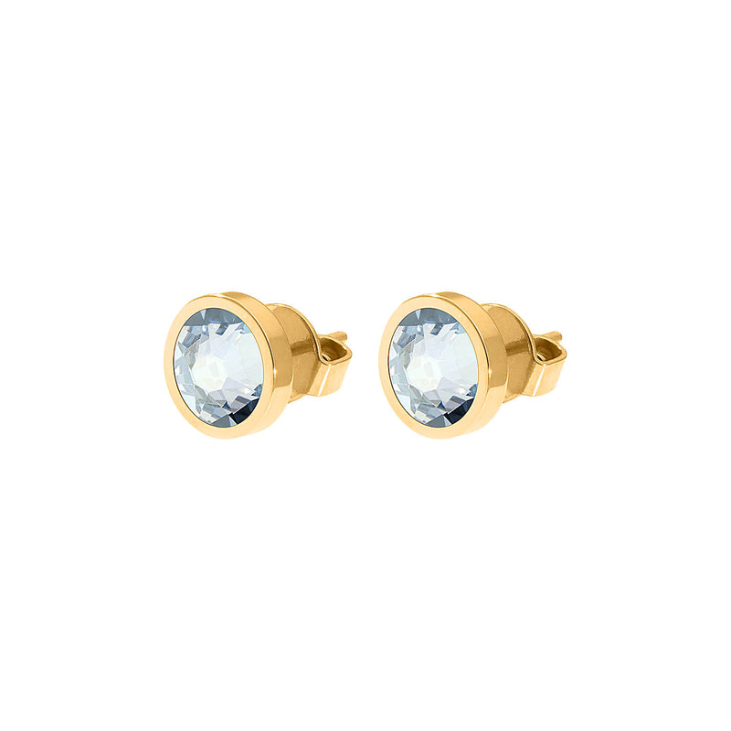 Canino Ohrstecker 9 mm - Gold blue shade