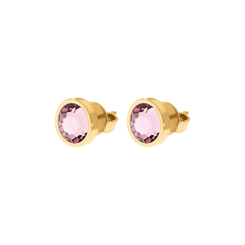 Canino Ohrstecker 9 mm - Gold light amethyst