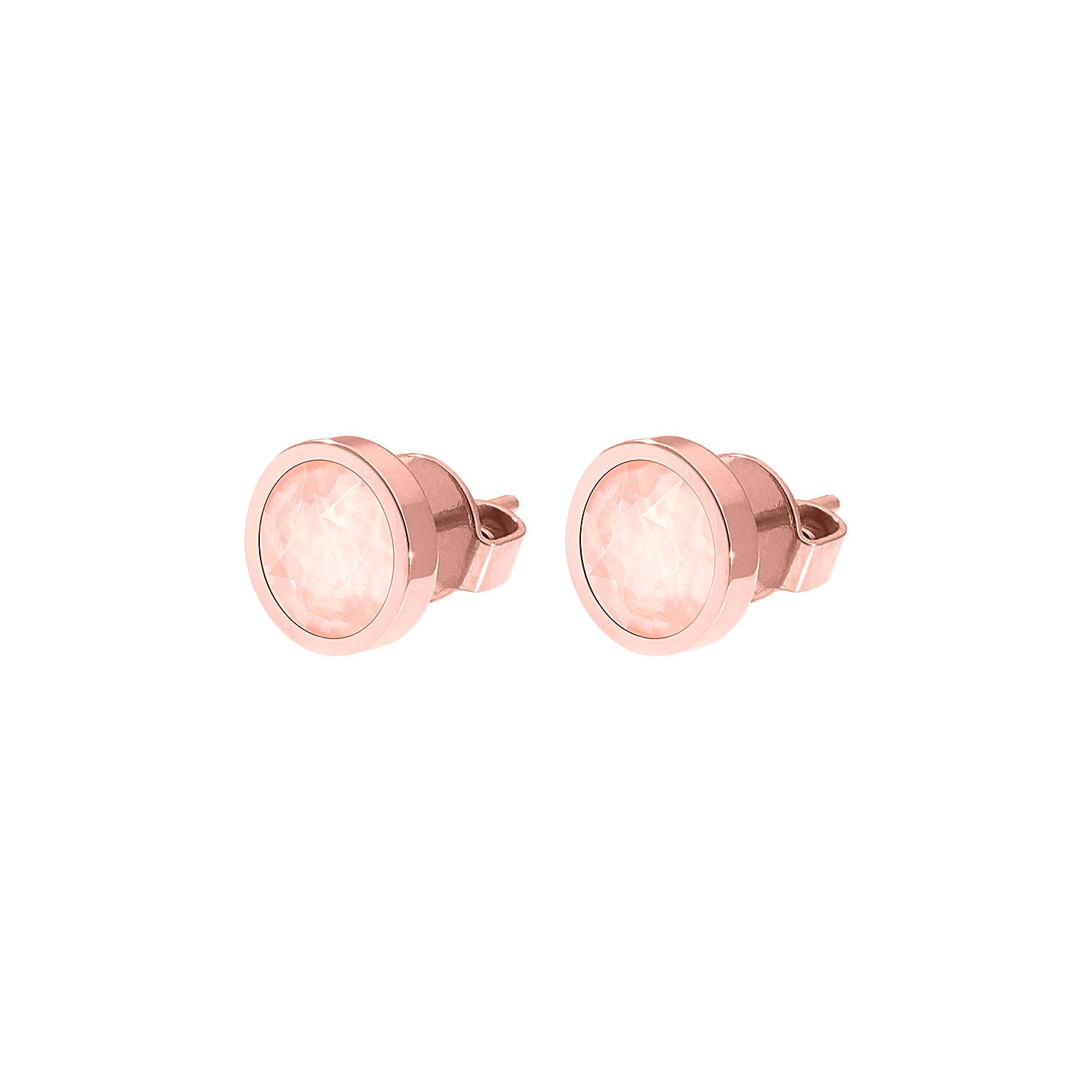 Canino Ohrstecker 9 mm - Roségold Crystal Flamingo Ignite