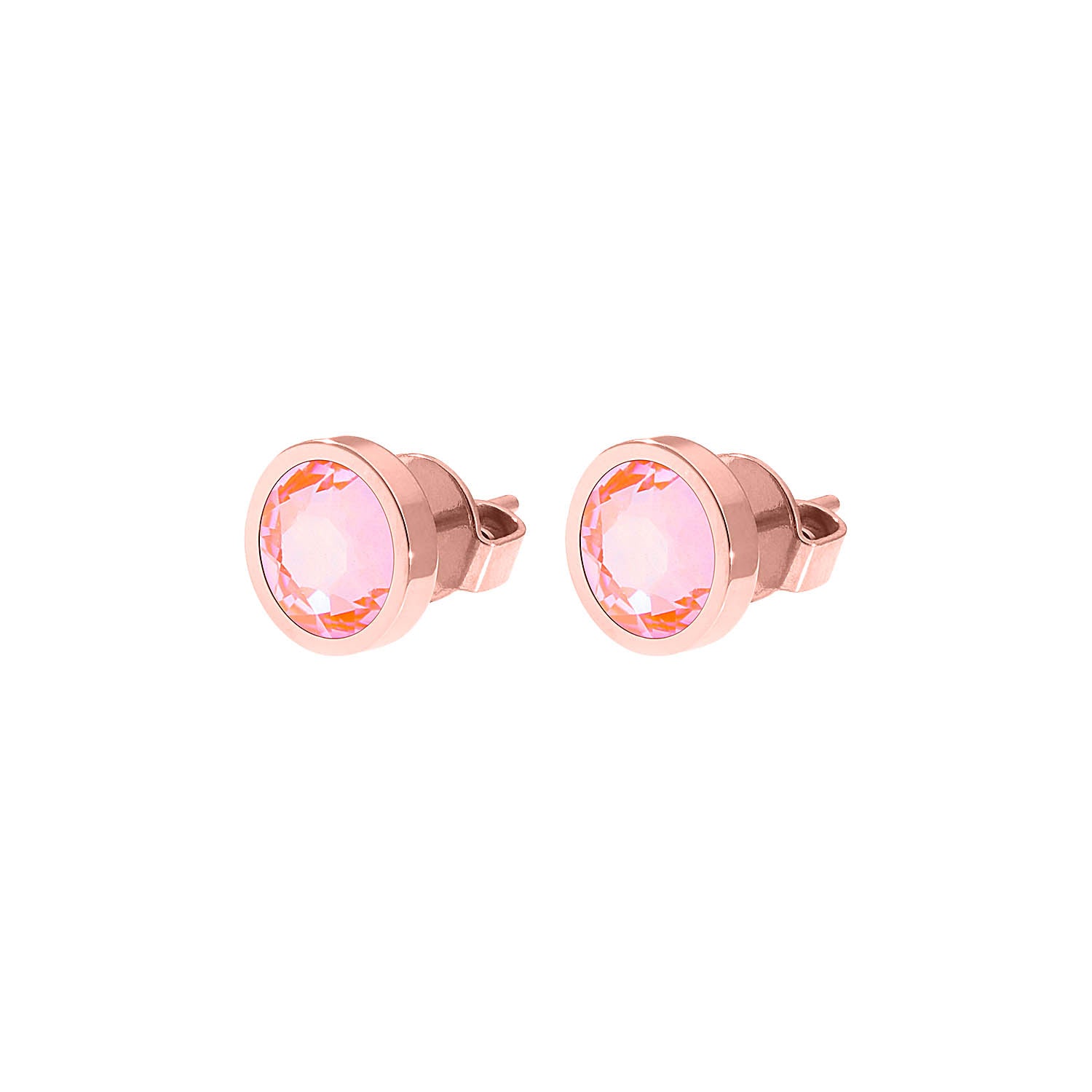 Canino Ohrstecker 9 mm - Roségold crystal orange glow delite