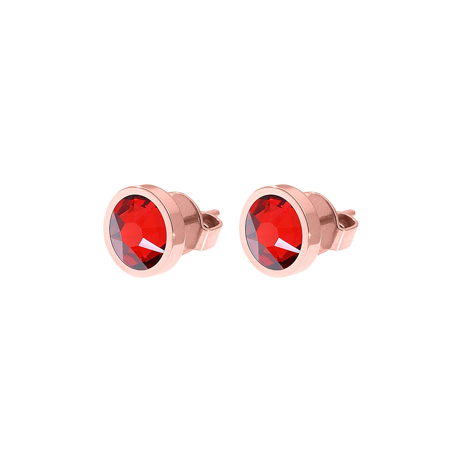 Canino Ohrstecker 9 mm - Roségold scarlet