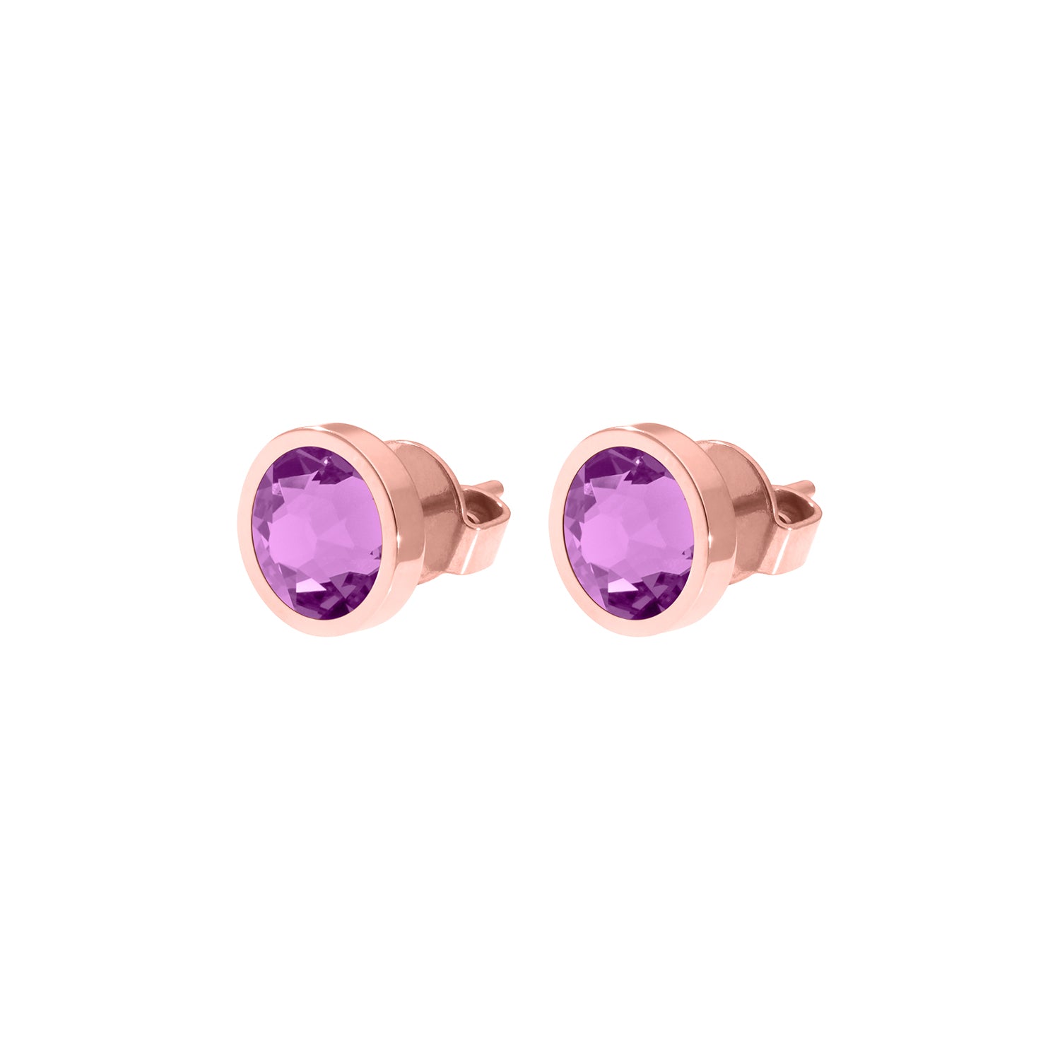Canino Ohrstecker 9 mm - Roségold Crystal Orchid Ignite