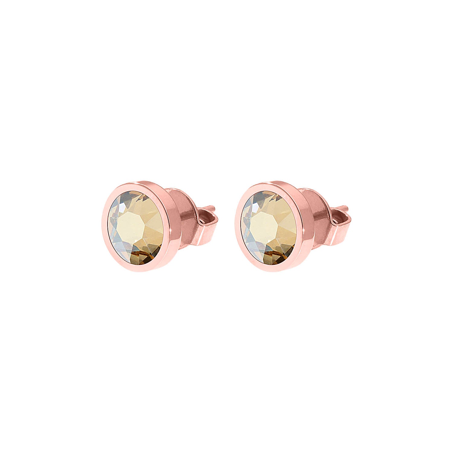 Canino Ohrstecker 9 mm - Roségold golden shadow