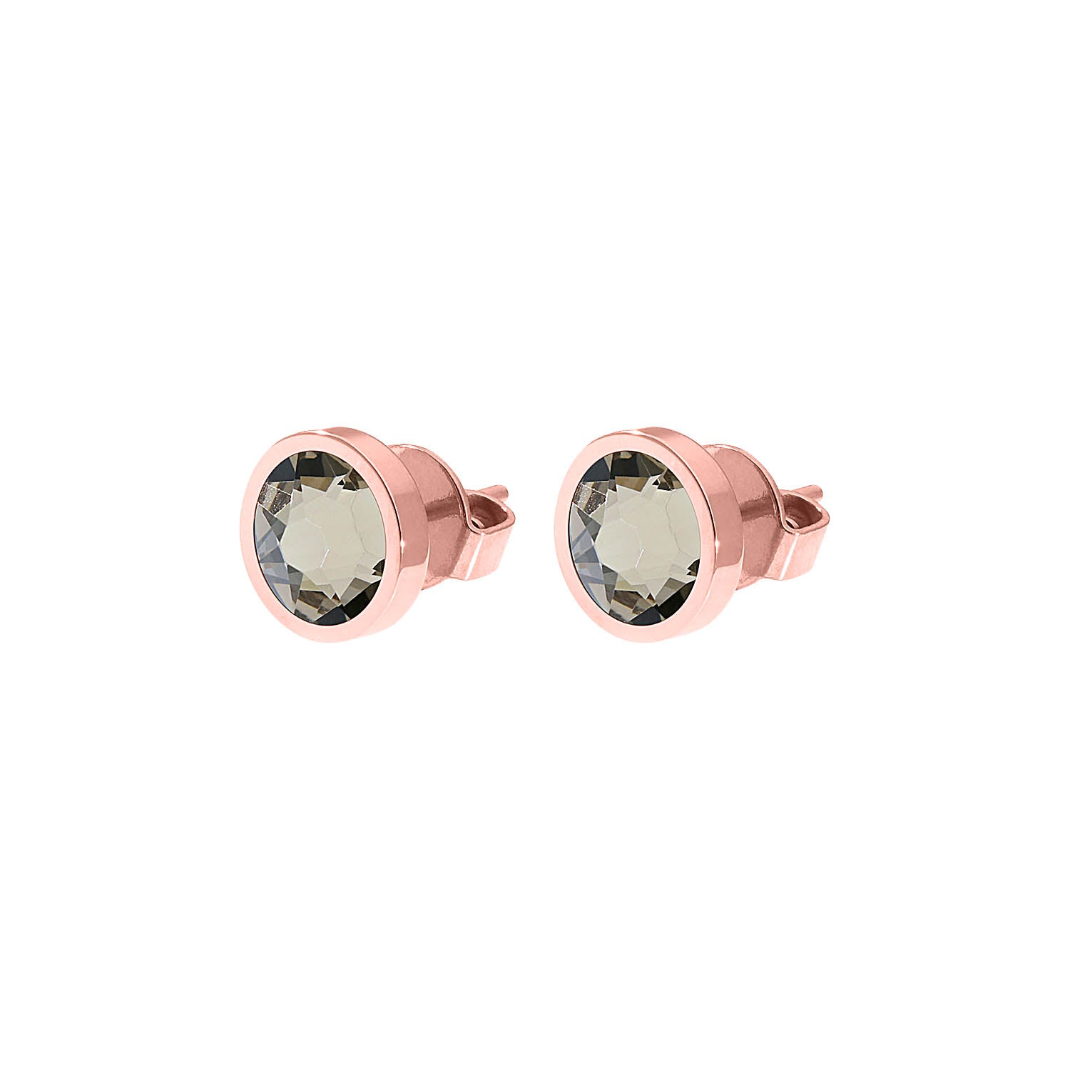 Canino Ohrstecker 9 mm - Roségold Greige