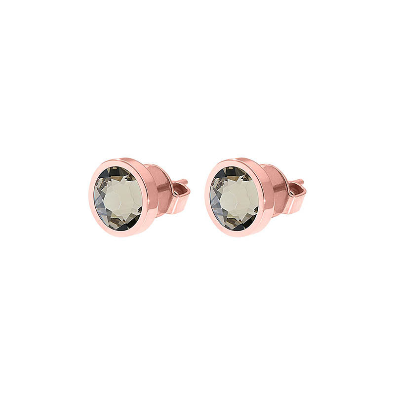 Canino Ohrstecker 9 mm - Roségold Greige
