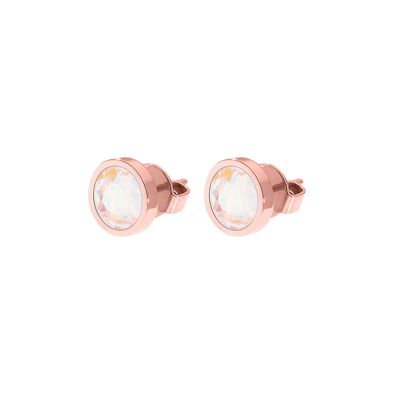 Canino Ohrstecker 9 mm - Roségold ivory cream delite