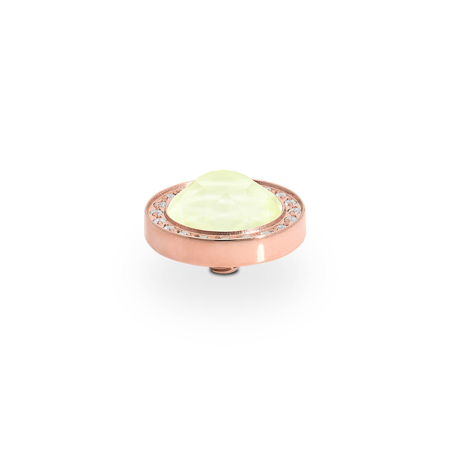 Canino Deluxe Top 10.5 mm - Roségold crystal soft yellow ignite