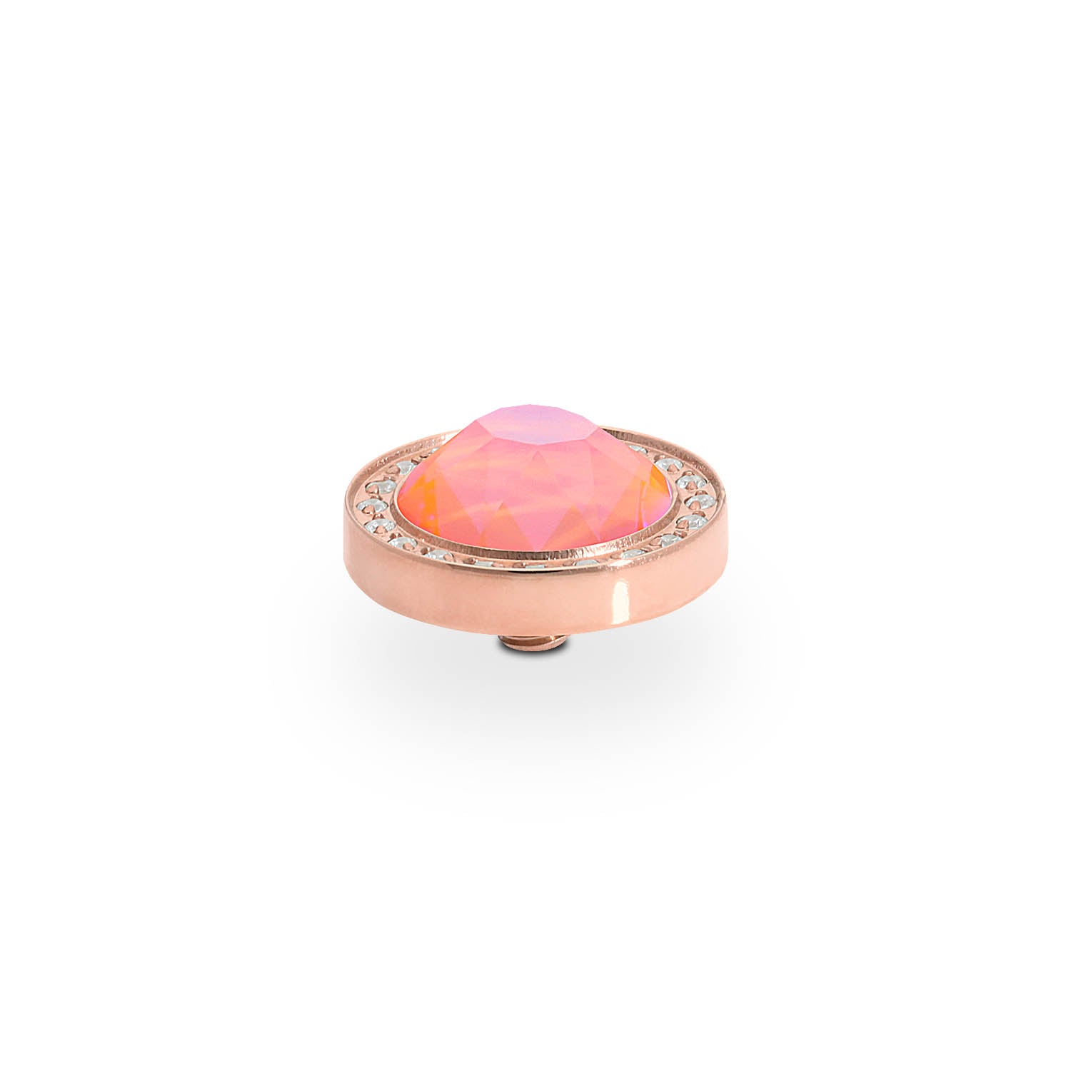 Canino Deluxe Top 10.5 mm - Roségold crystal orange glow delite