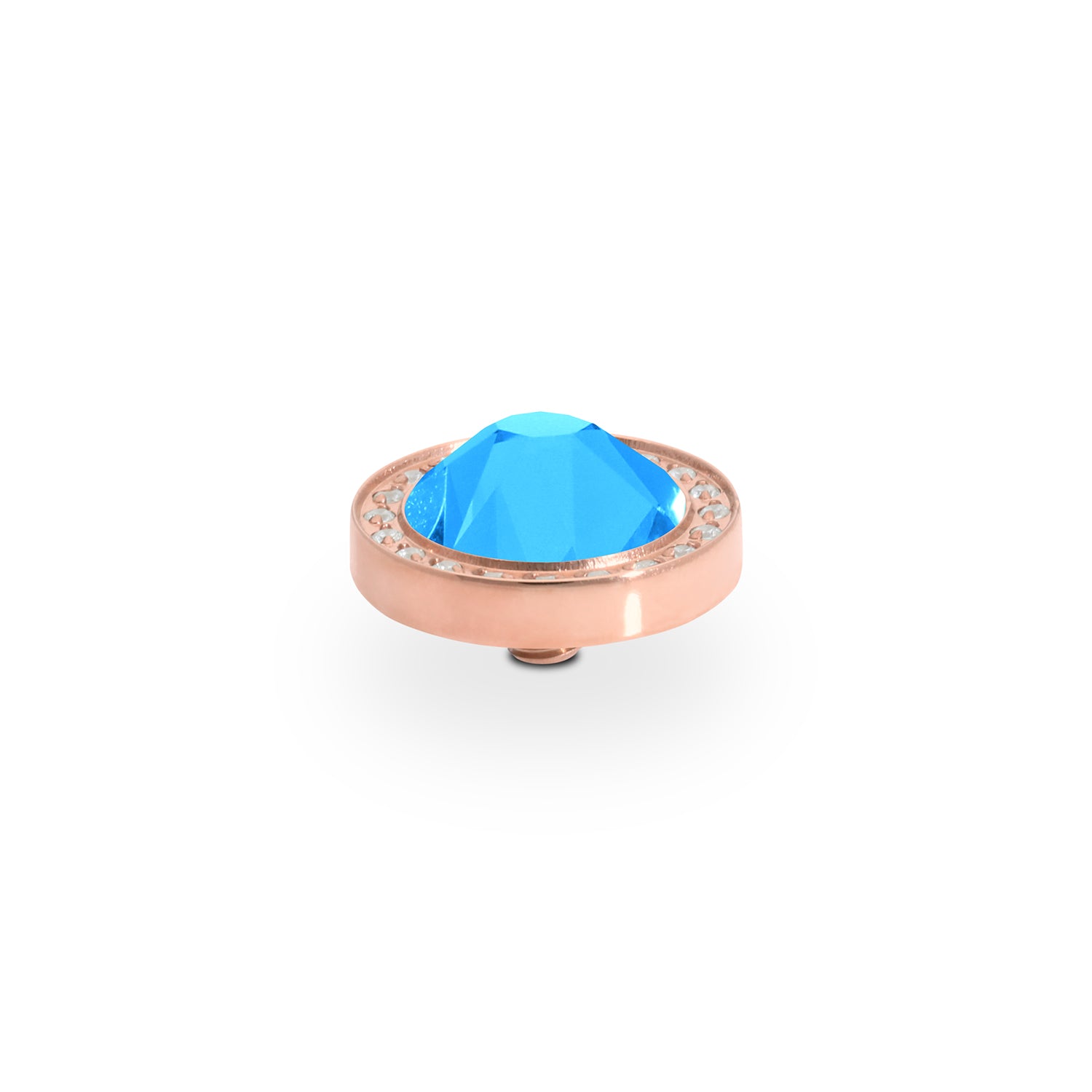 Canino Deluxe Top 10.5 mm - Roségold Crystal Electric Blue Ignite