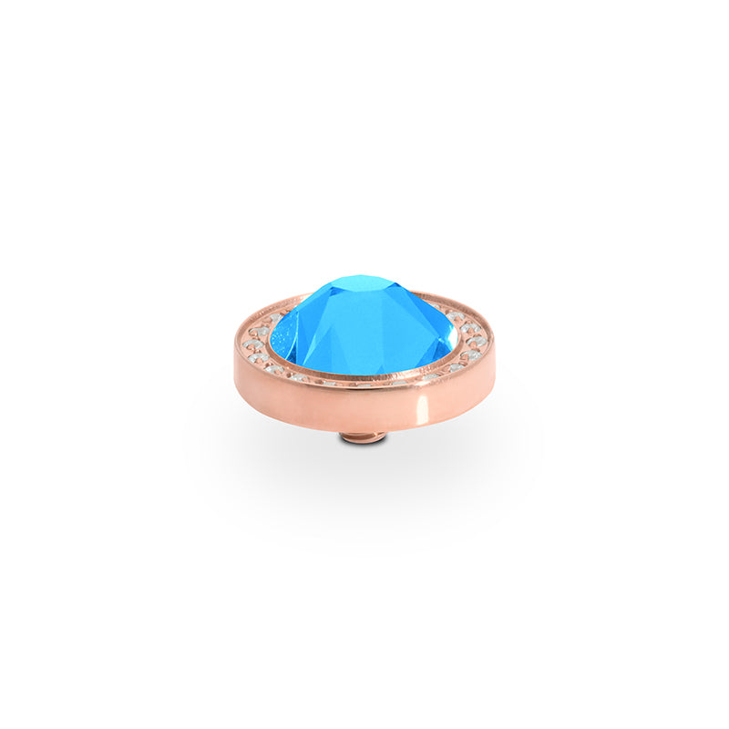 Canino Deluxe Top 10.5 mm - Roségold Crystal Electric Blue Ignite