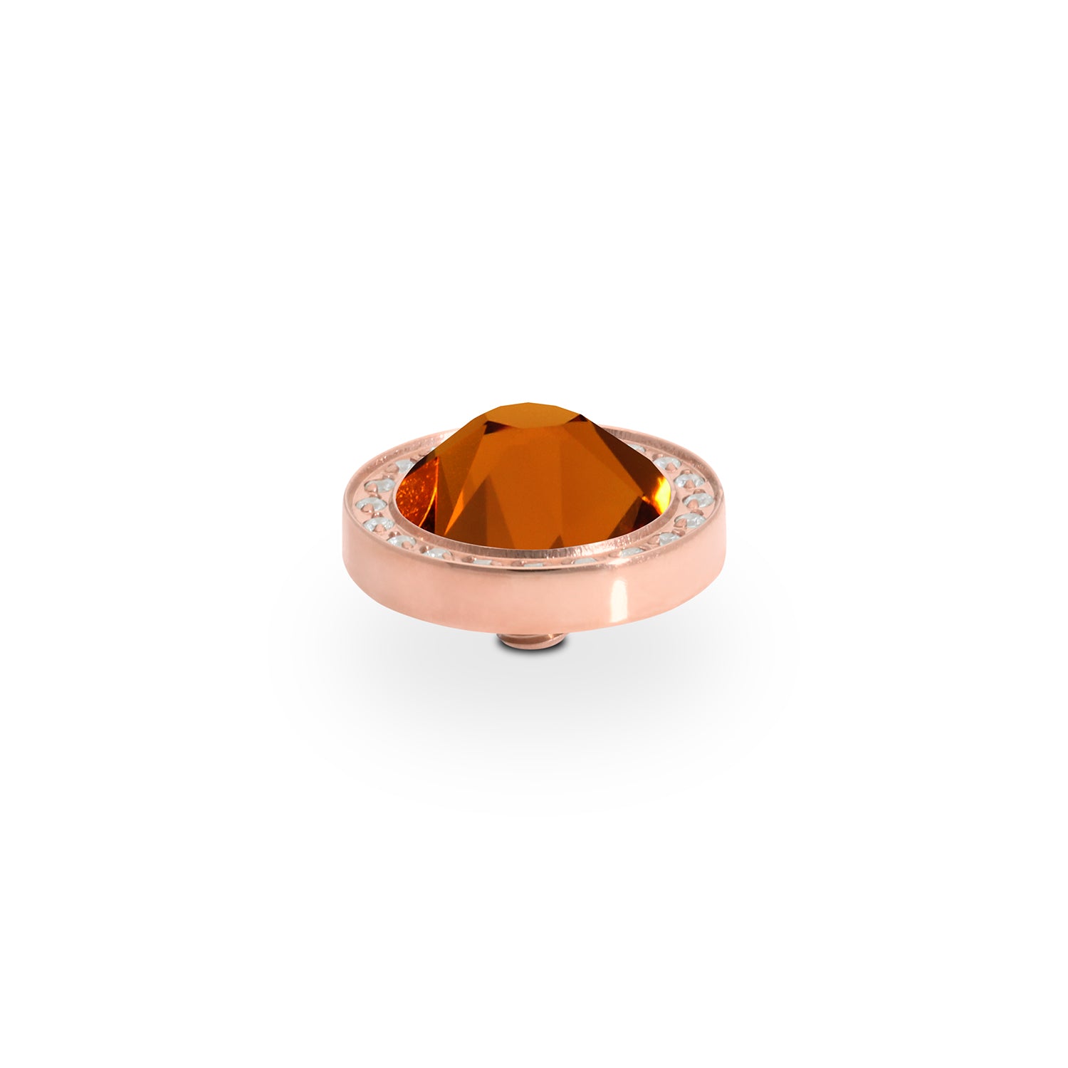 Canino Deluxe Top 10.5 mm - Roségold Smoked Topaz