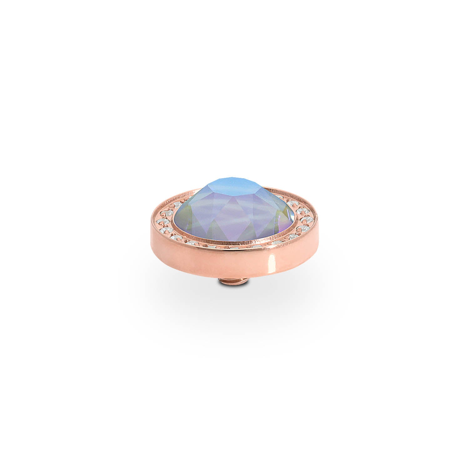 Canino Deluxe Top 10.5 mm - Roségold Crystal Serene Gray Delite