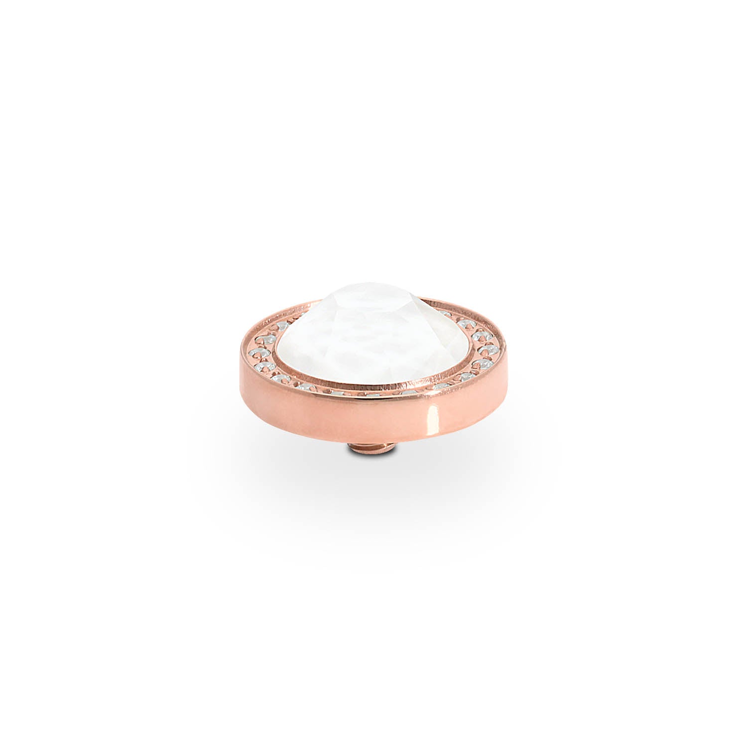 Canino Deluxe Top 10.5 mm - Roségold crystal electric white ignite