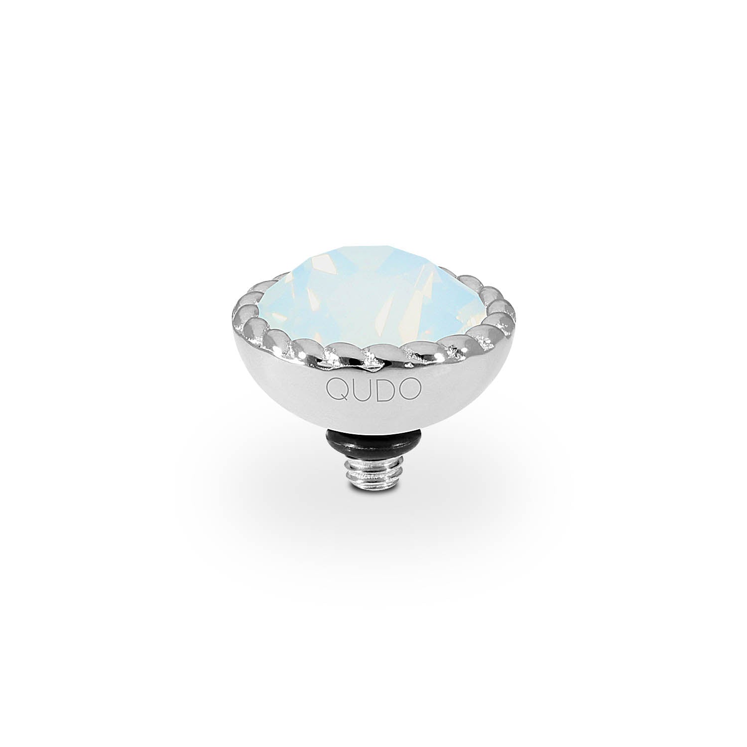 Bocconi Top 11 mm - Silber white opal
