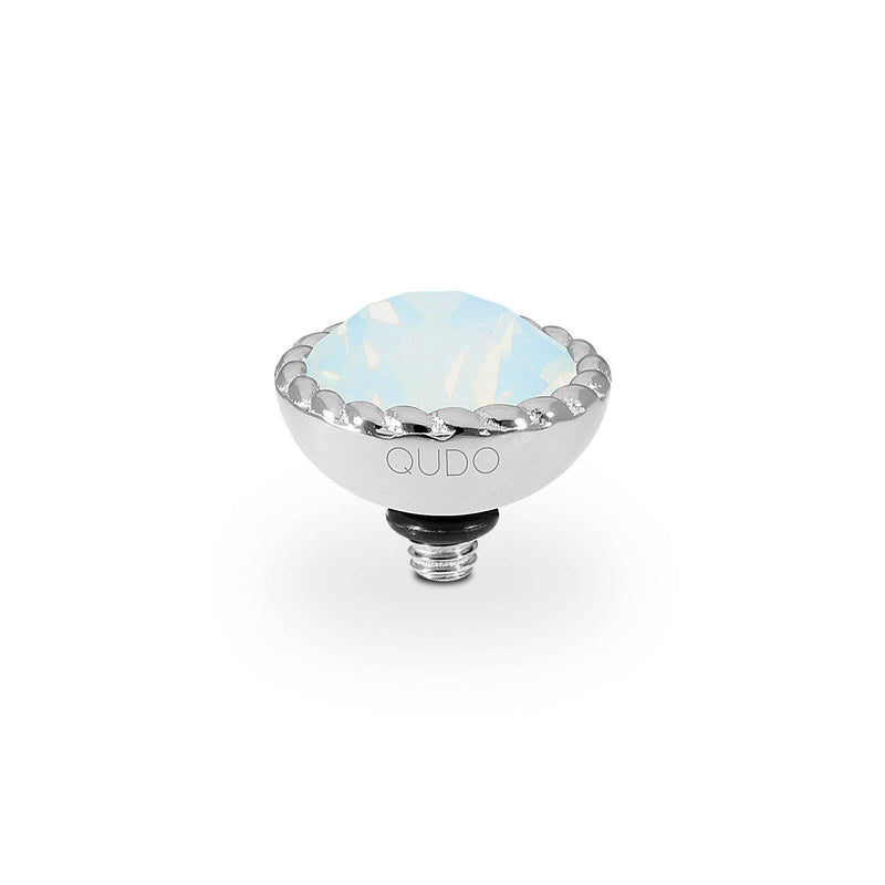 Bocconi Top 11 mm - Silber white opal