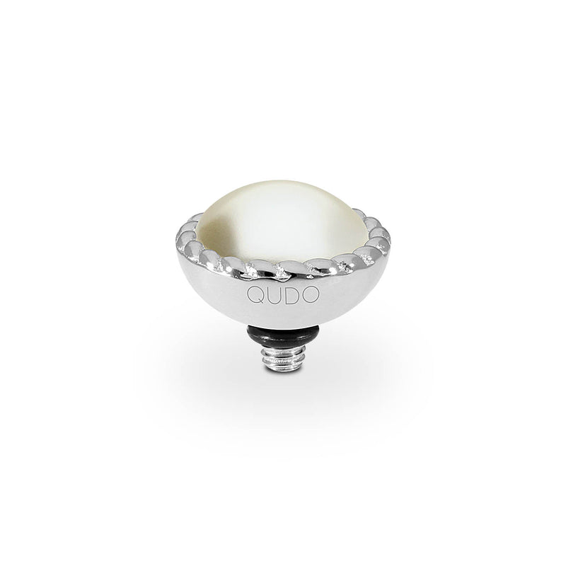 Bocconi Top 11 mm - Silber cream pearl