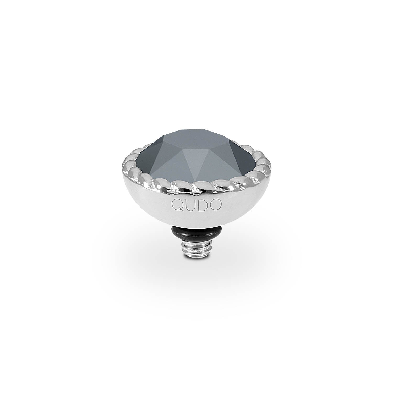 Bocconi Top 11 mm - Silber jet hematite