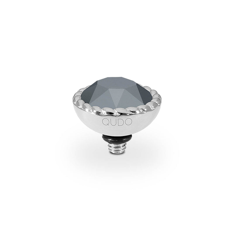 Bocconi Top 11 mm - Silber jet hematite
