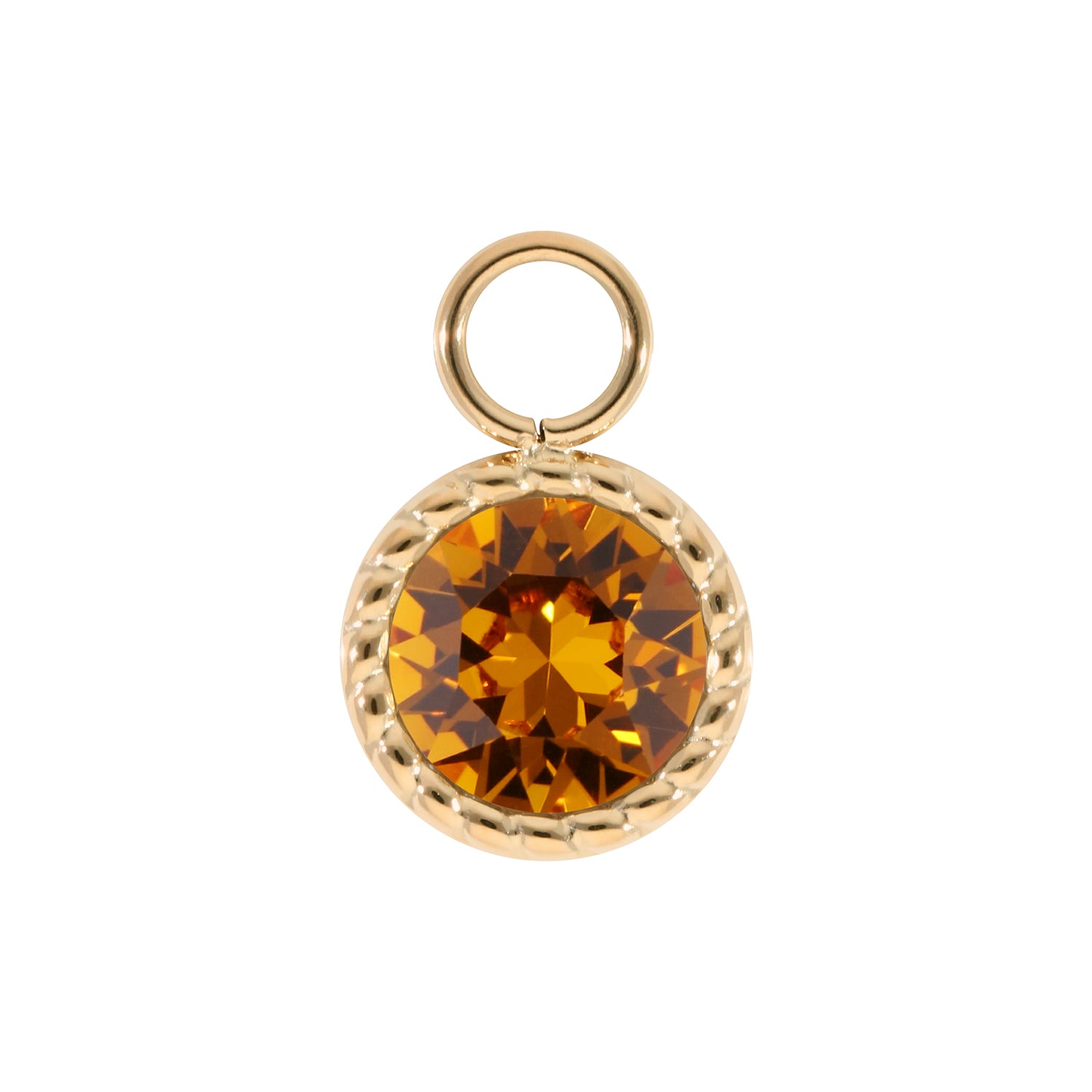 Bocconi Charm 11 mm - Gold Topaz
