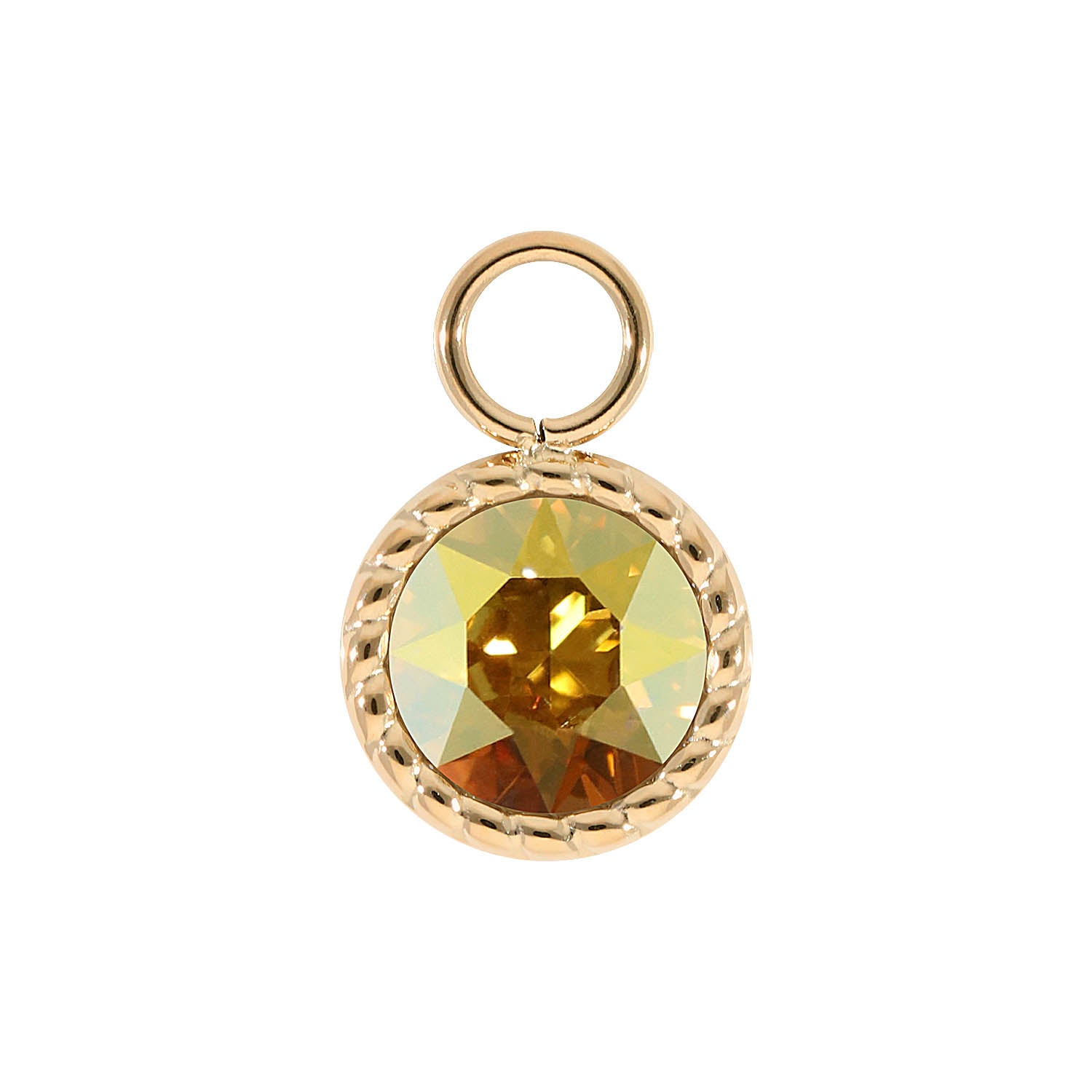 Bocconi Charm 11 mm - Gold metallic sunshine