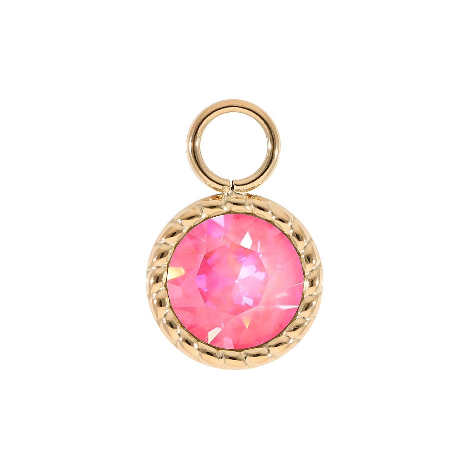Bocconi Charm 11 mm - Gold lotus pink delite