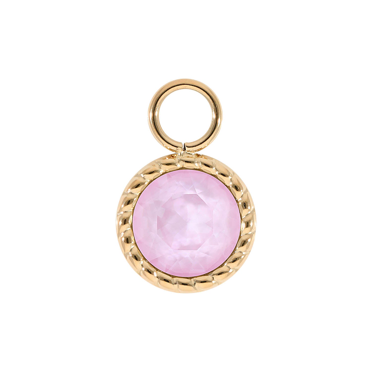 Bocconi Charm 11 mm - Gold crystal soft rose ignite