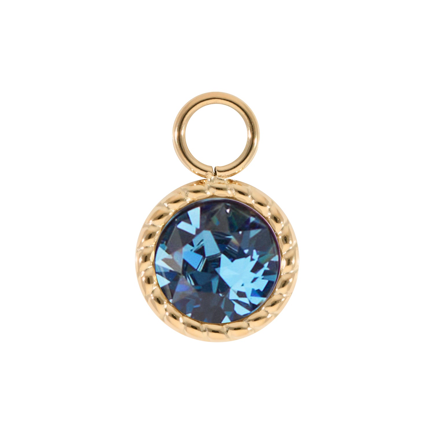 Bocconi Charm 11 mm - Gold Denim Blue