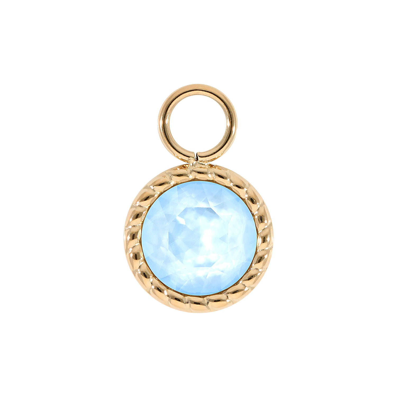 Bocconi Charm 11 mm - Gold crystal sky ignite