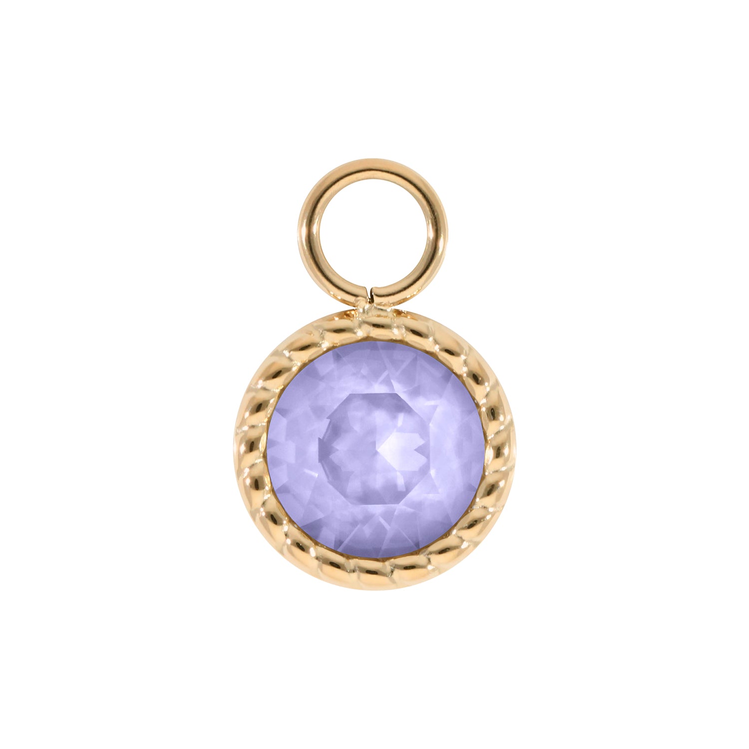 Bocconi Charm 11 mm - Gold Crystal Purple Ignite