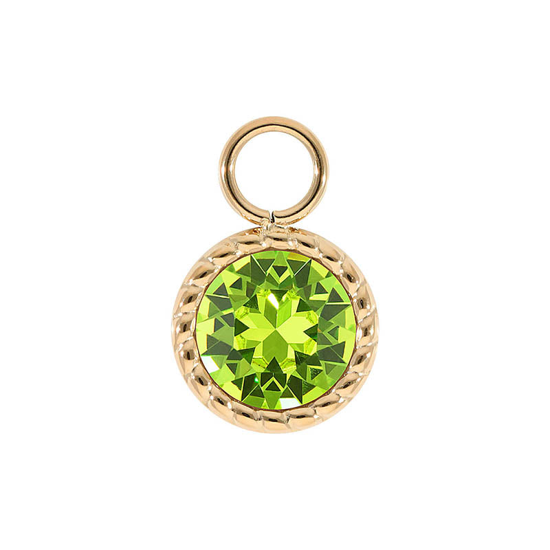 Bocconi Charm 11 mm - Gold Citrus Green