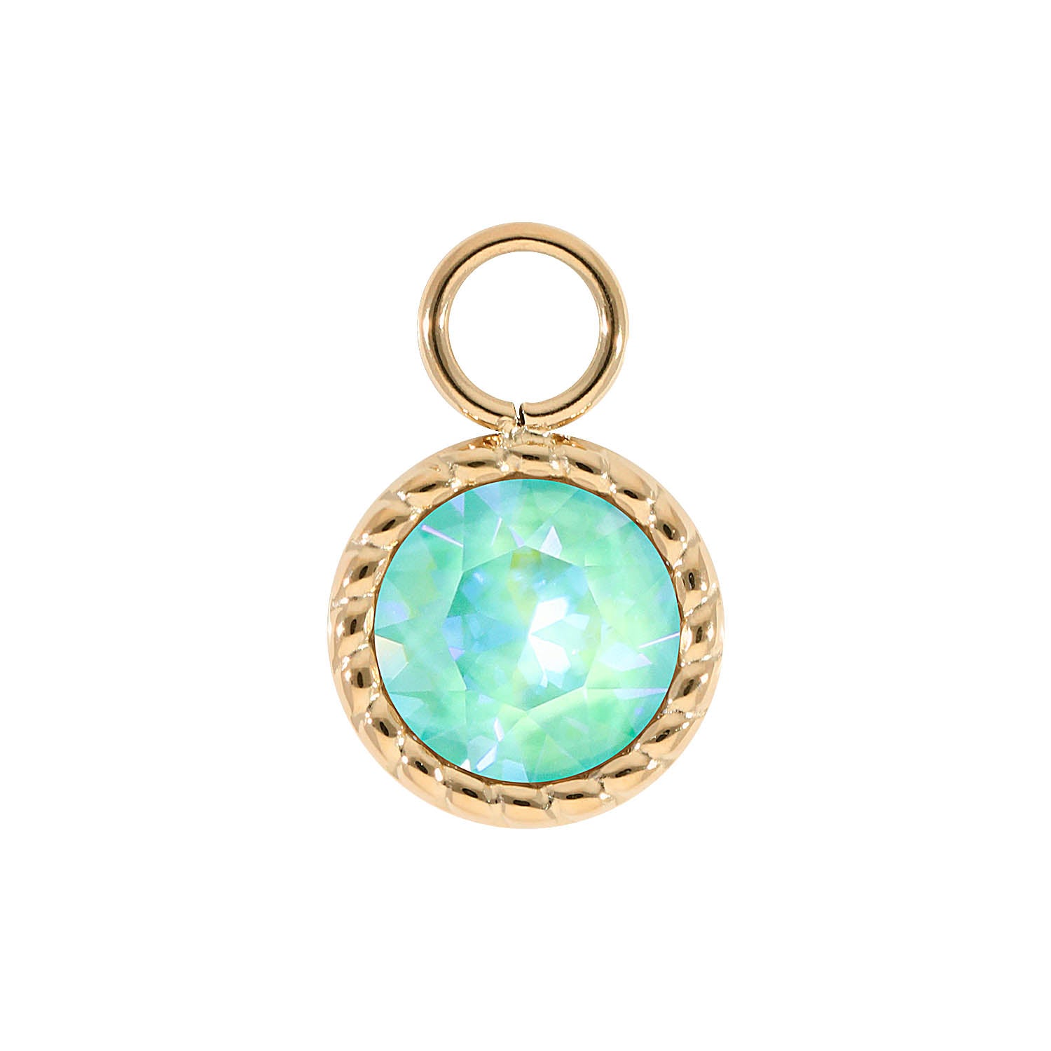 Bocconi Charm 11 mm - Gold silky sage delite