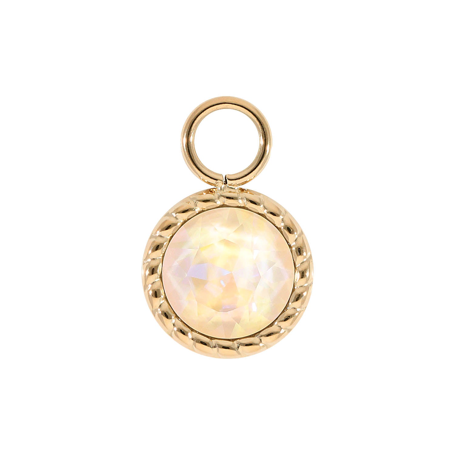 Bocconi Charm 11 mm - Gold ivory cream delite