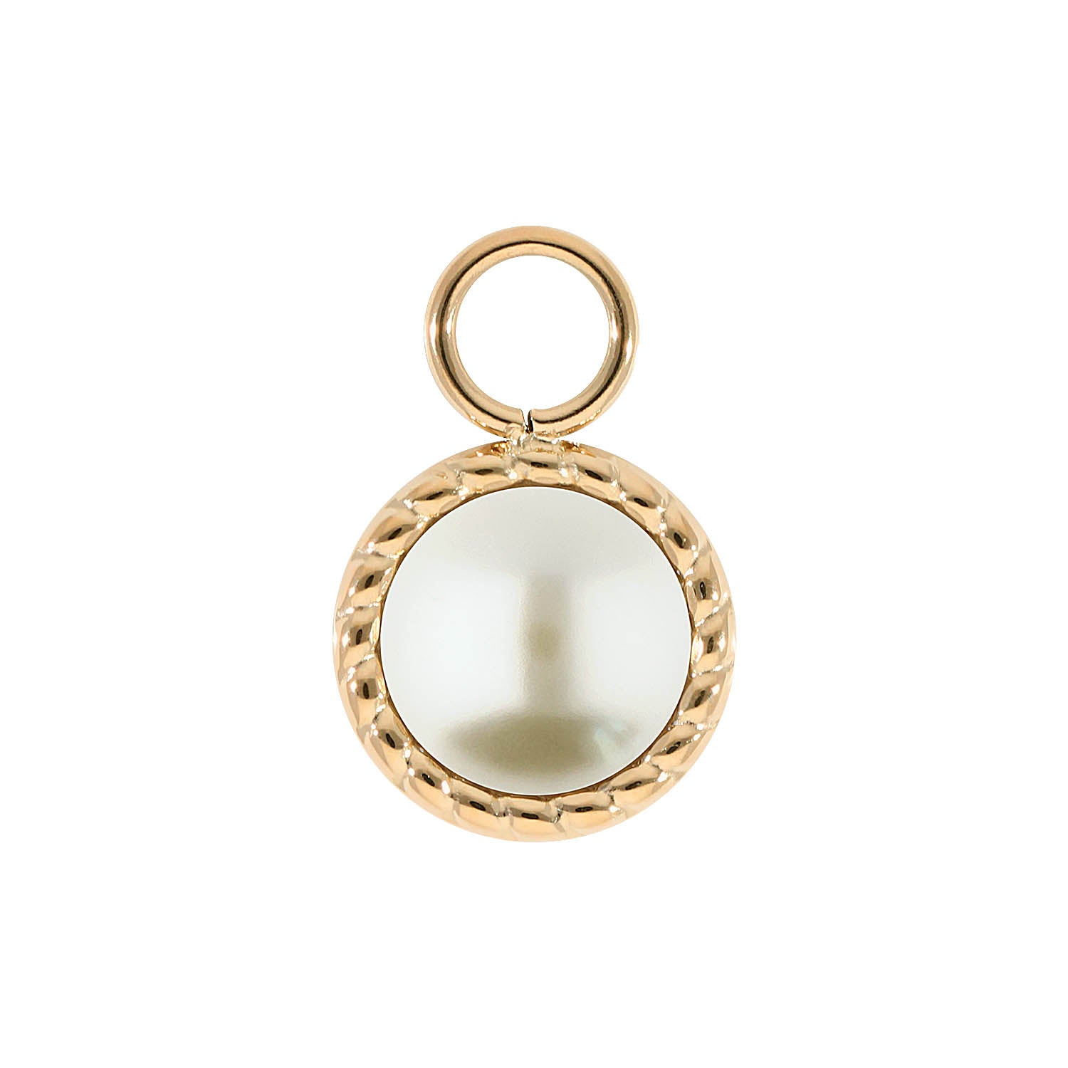 Bocconi Charm 11 mm - Gold cream pearl