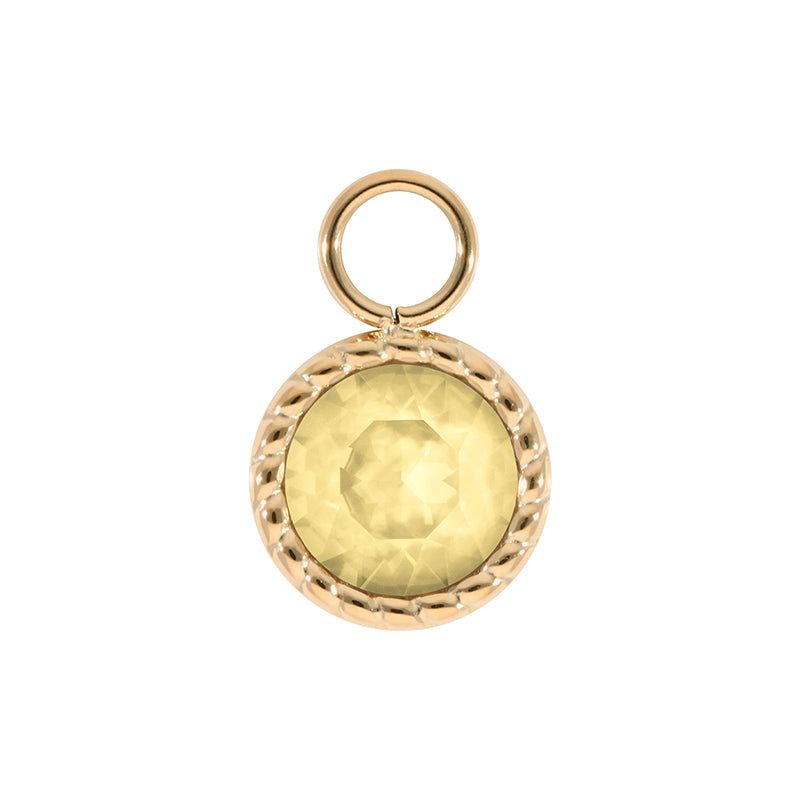 Bocconi Charm 11 mm - Gold Recreated Dark Jonquil