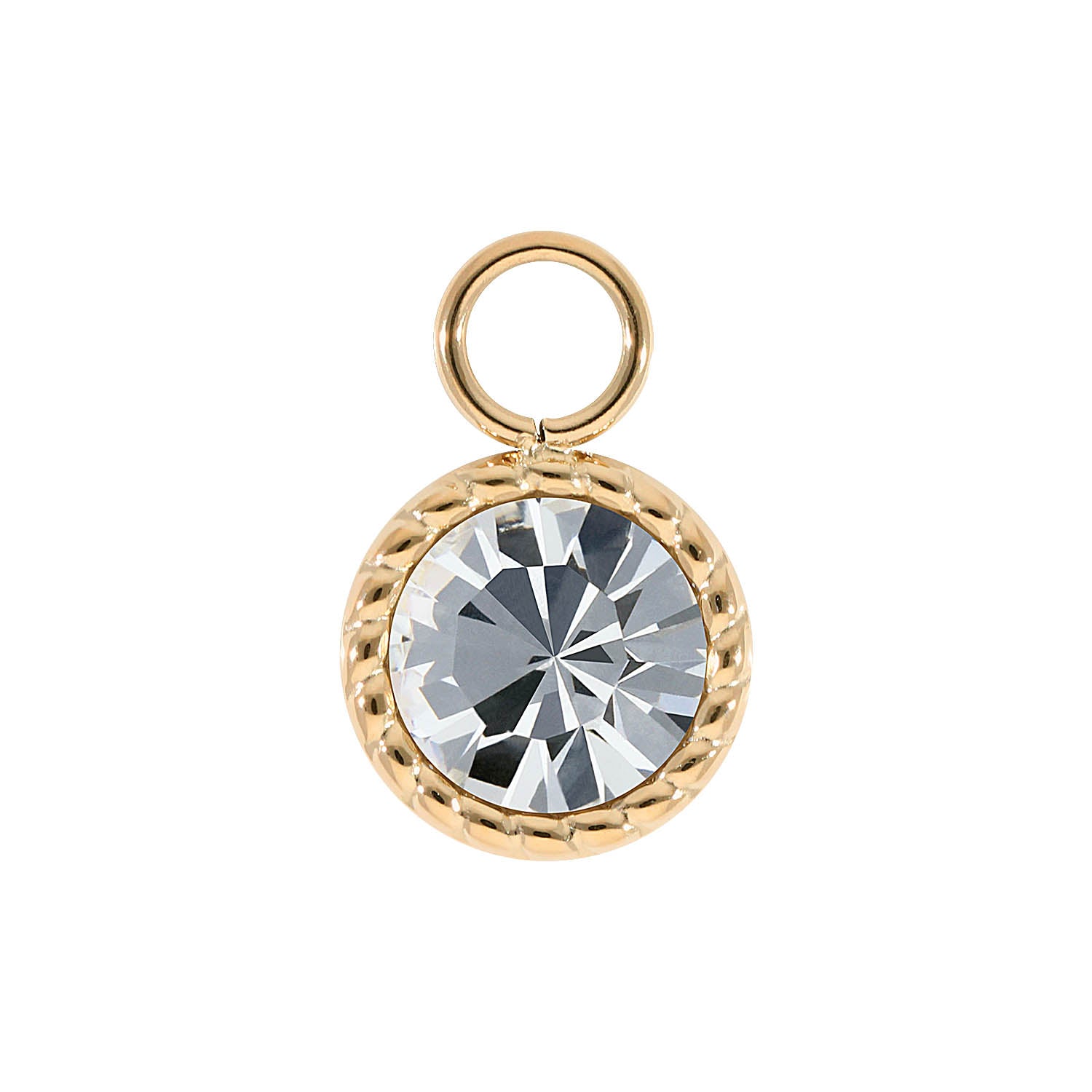 Bocconi Charm 11 mm - Gold crystal