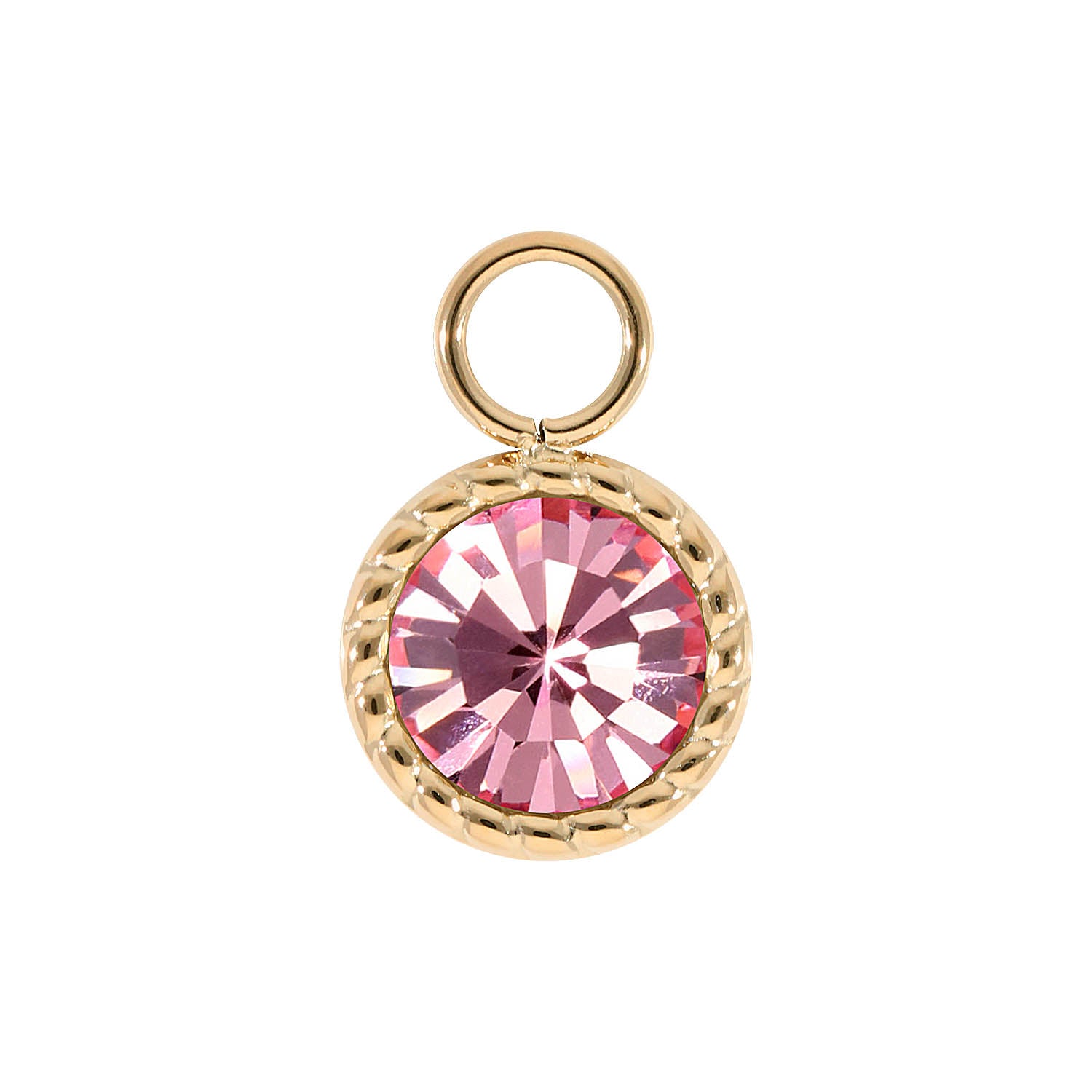 Bocconi Charm 11 mm - Gold Light Rose