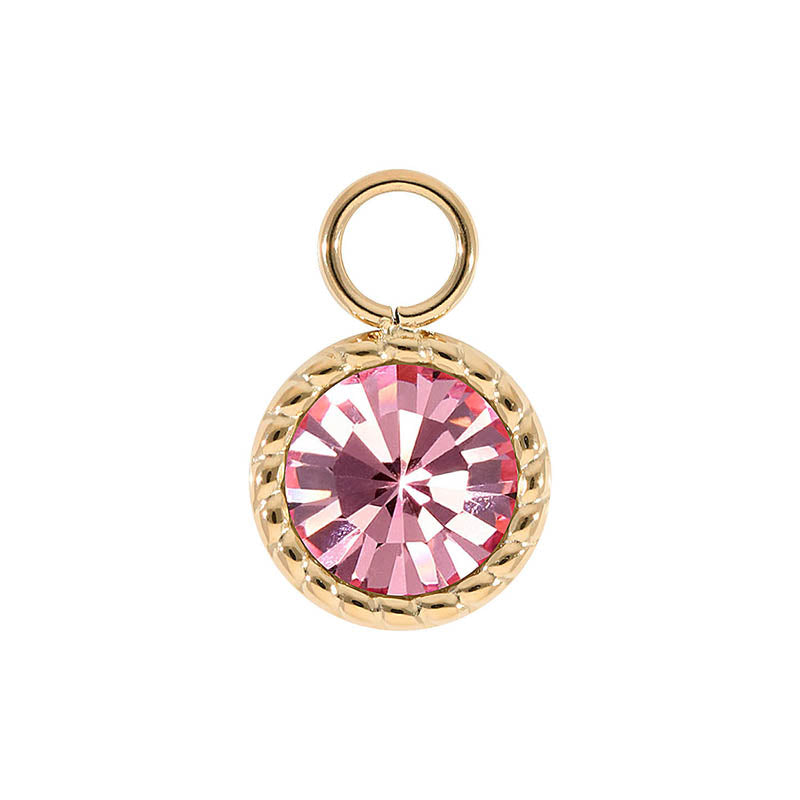 Bocconi Charm 11 mm - Gold Light Rose