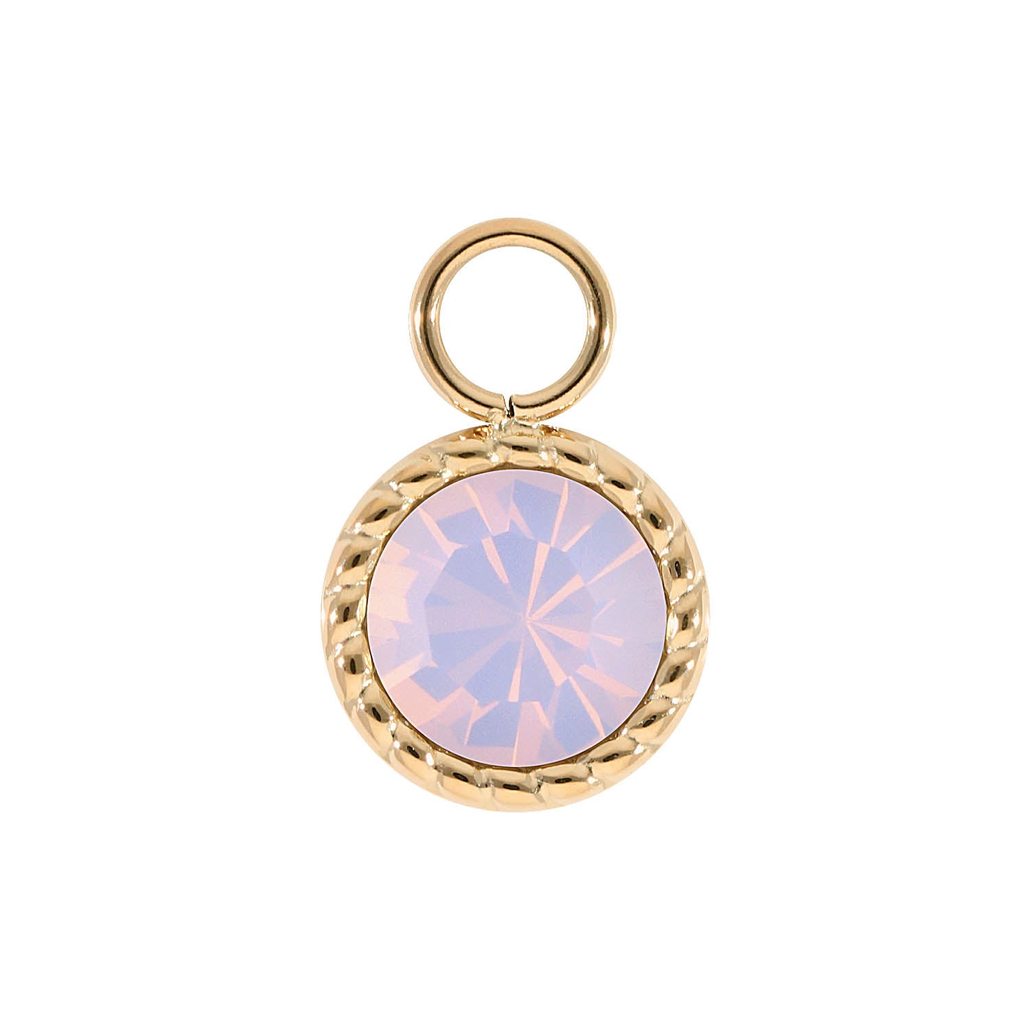 Bocconi Charm 11 mm - Gold rose opal