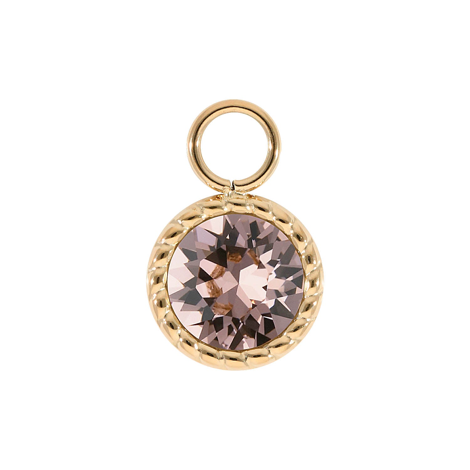 Bocconi Charm 11 mm - Gold vintage rose
